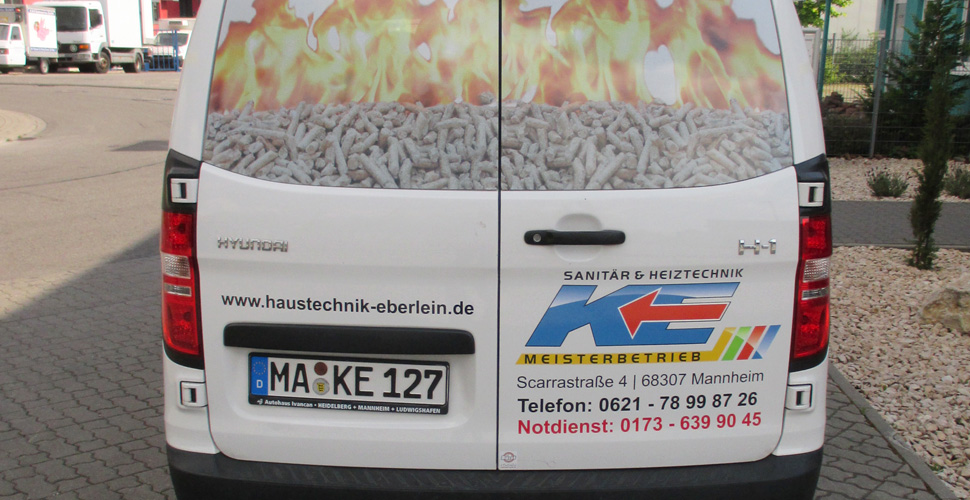 Haustechnik Kai Eberlein Fahrzeugbeschriftung, Mannheim