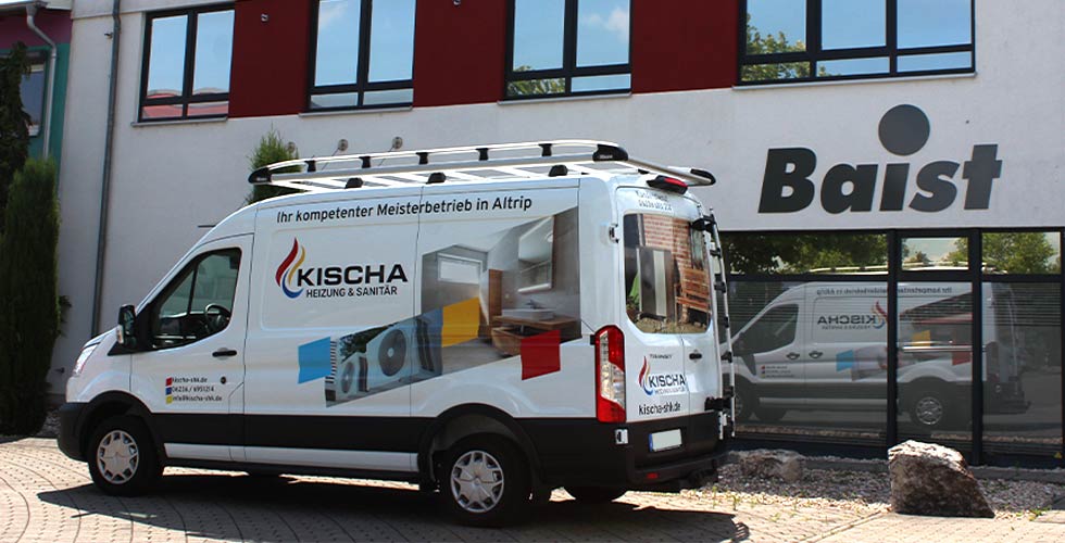 Fahrzeugfolierung für Firma Kischa in Altrip bei Firma Baist GmbH in Ludwigshafen