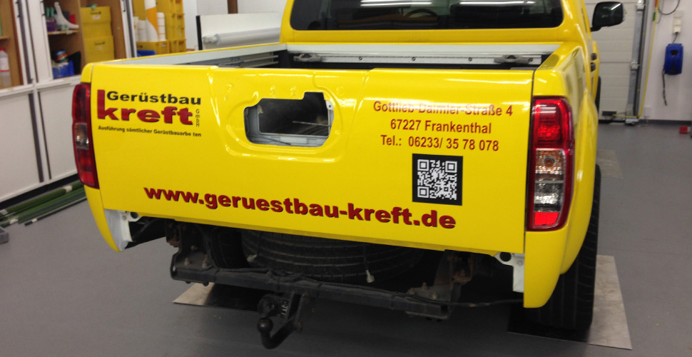 Gerüstbau Kreft GmbH Fahrzeugbeschriftung