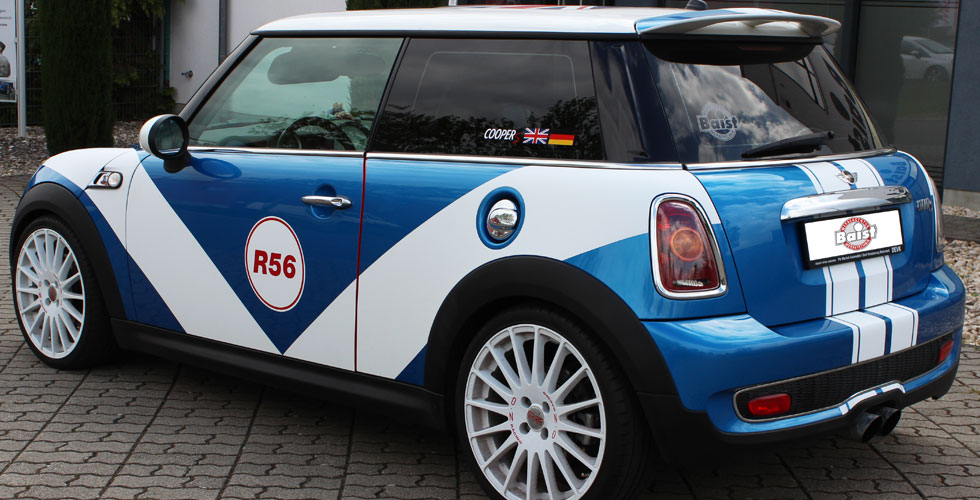 Mini Cooper Autofolierung bei Firma Baist GmbH in Ludwigshafen