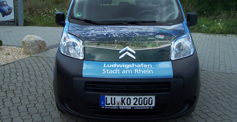 Stadt Ludwigshafen Fahrzeugbeschriftung