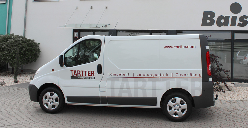 >TARTTER Elektroanlagen GmbH Fahrzeugbeschriftung