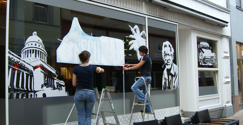 Fensterbeschriftung EscoBar