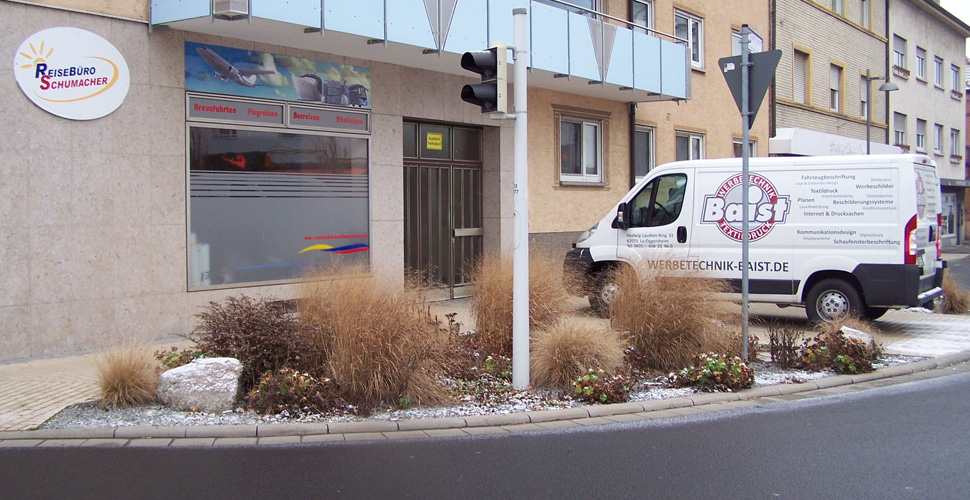 Fensterbeschriftung Reisebüro Schumacher GmbH