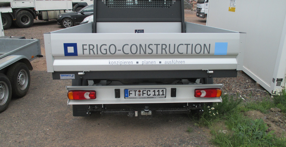 Fahrzeugbeschriftung Frigo-Construction GmbH