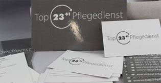 Geschäftsausstattung für Top24 Pflegedienst in Mannheim