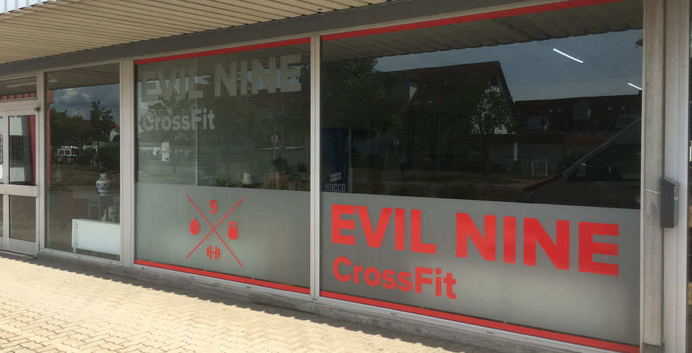 Sichtschutz Evil Nine Cross Fit Offenbach