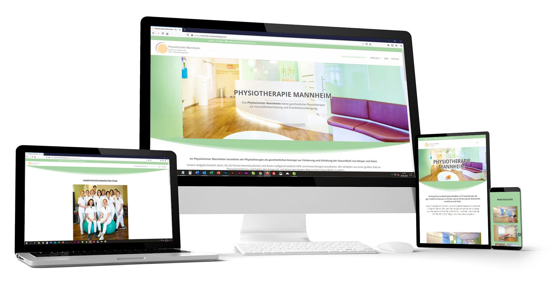 Petra von Strachwitz, Physiotherapie Mannheim Website Gestaltung