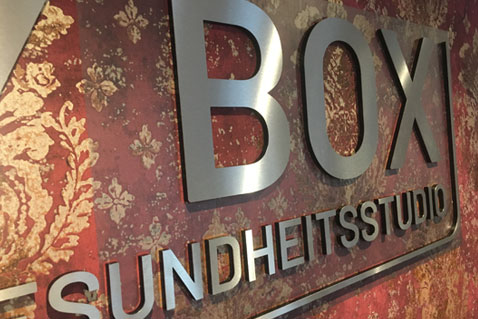 Profilbuchstaben für Body Box aus Edelstahl