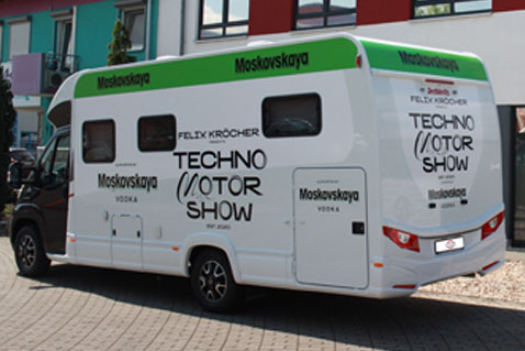 Tourmobil des deutschen Künstler Felix Kröcher