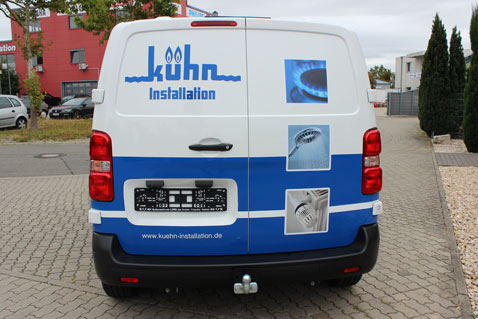 Flottenbeschriftung für Kühn Installation GmbH