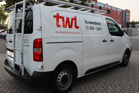 Fahrzeugbeklebung für die Teschnischen Werke Ludwigshafen